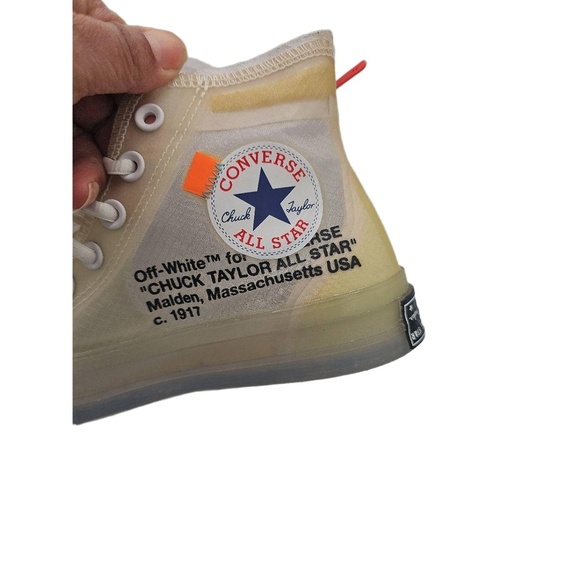 X Converse Chuck 70
"Vulcanized" High-Top Sneakers In White/Clear - Picture 10 of 10